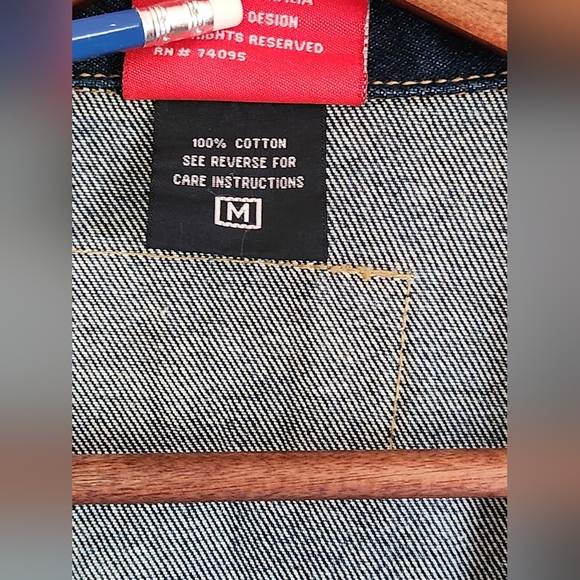 Mens Coogi australia down under blue Denim Jacket size M - Picture 6 of 7